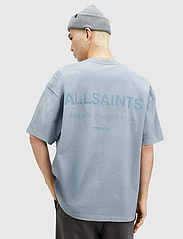 AllSaints - UNDERGROUND SS CREW - short-sleeved t-shirts - dusty blue - 3