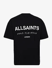 AllSaints - underground ss crew - short-sleeved t-shirts - jet black - 5