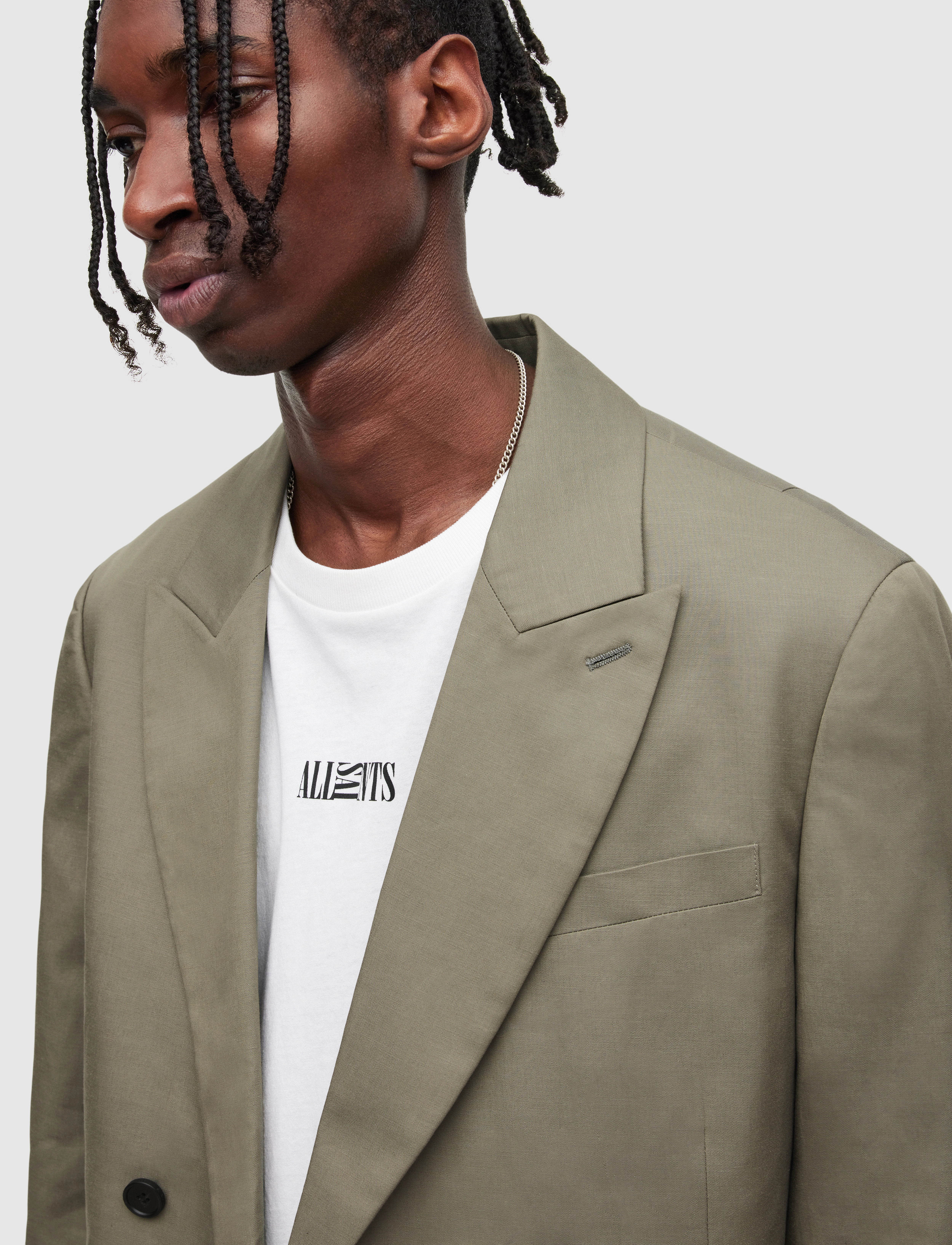 AllSaints - VISTA BLAZER - kaksiriviset bleiserit - sage green - 4