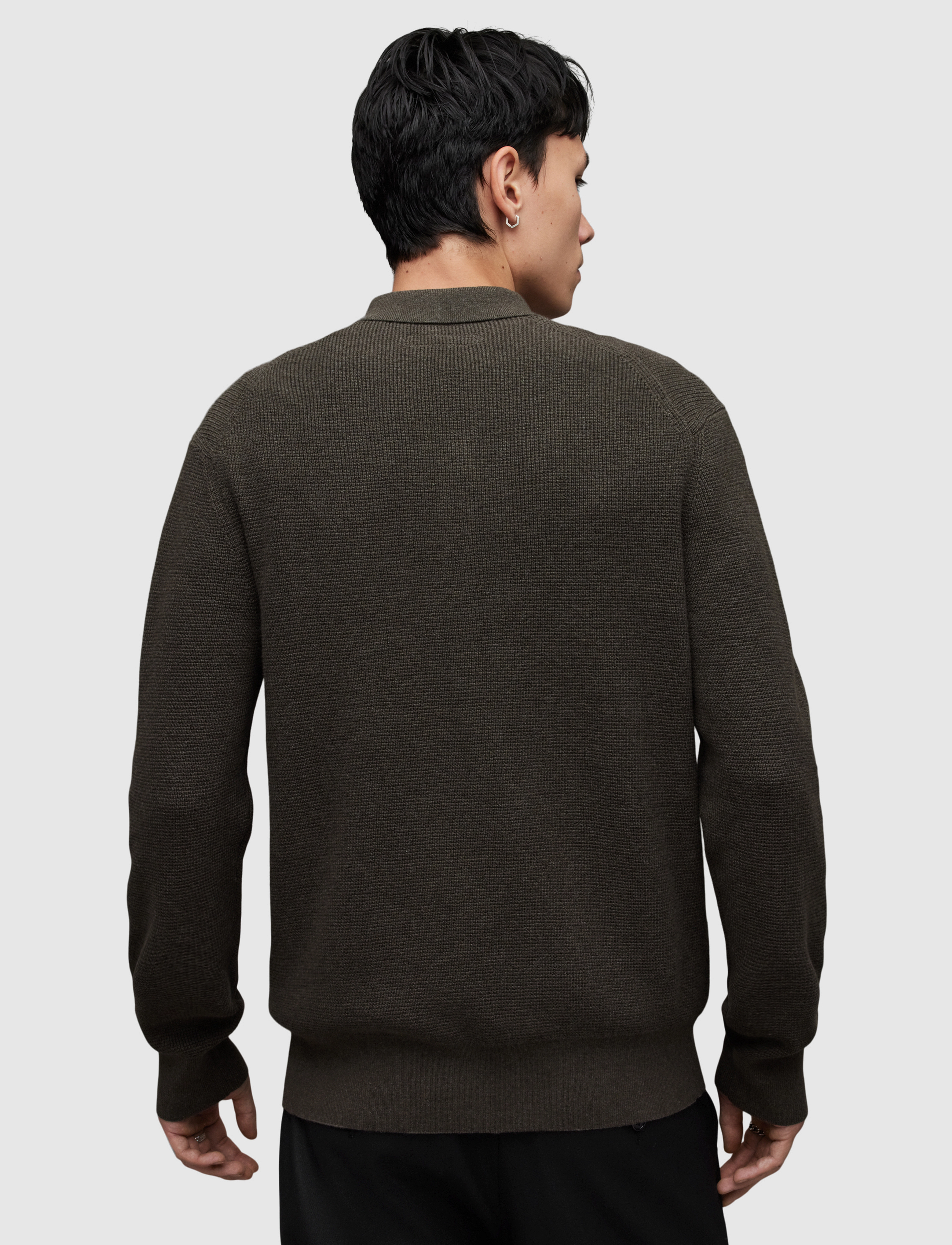 AllSaints - ASPEN LS POLO - dark ivy green mrl - 3