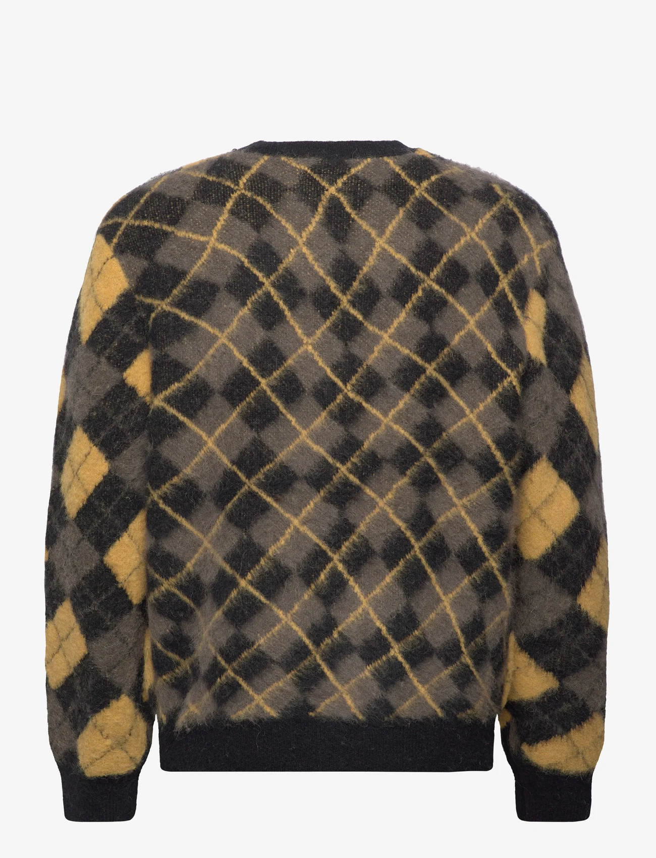 AllSaints - FITZROY CREW - knitted round necks - blk/golden yellow - 1
