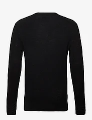 AllSaints - ivar merino crew - basic knitwear - black - 1