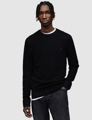 AllSaints - ivar merino crew - basic adījumi - black - 3