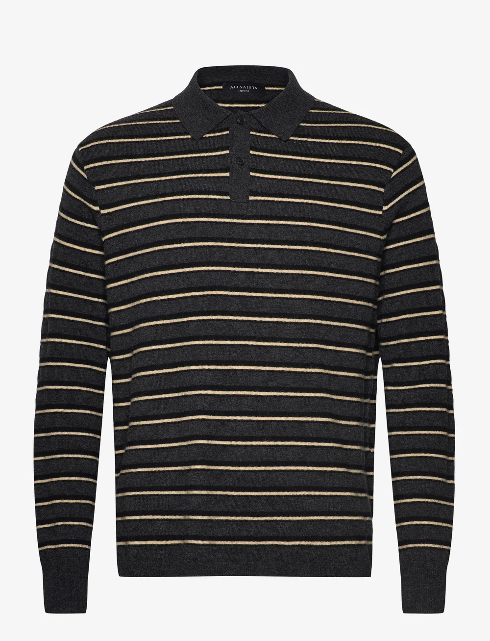 AllSaints Stafford Ls Polo knitwear shop at Booztlet