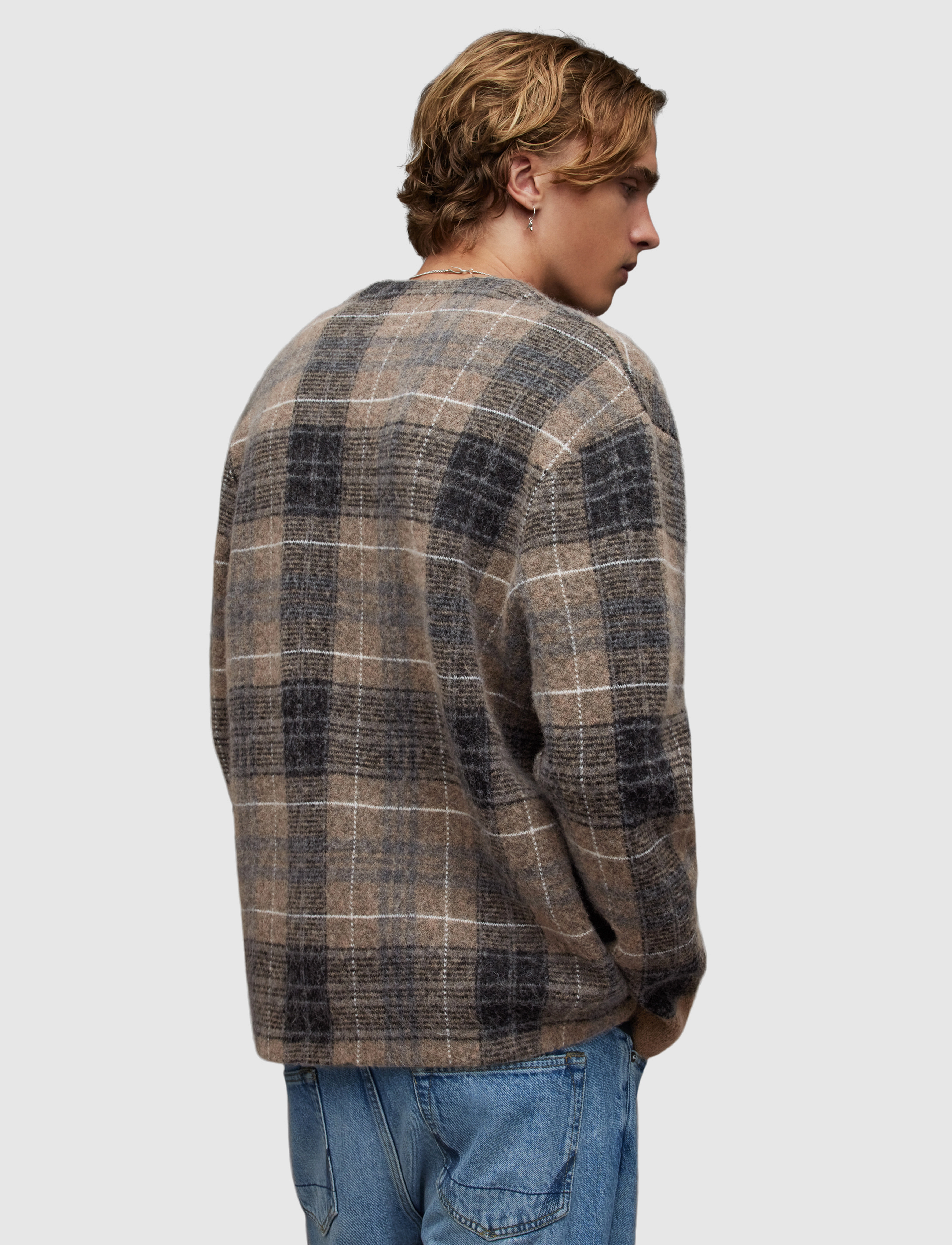 AllSaints - ALDRIN CARDIGAN - yew brown - 3