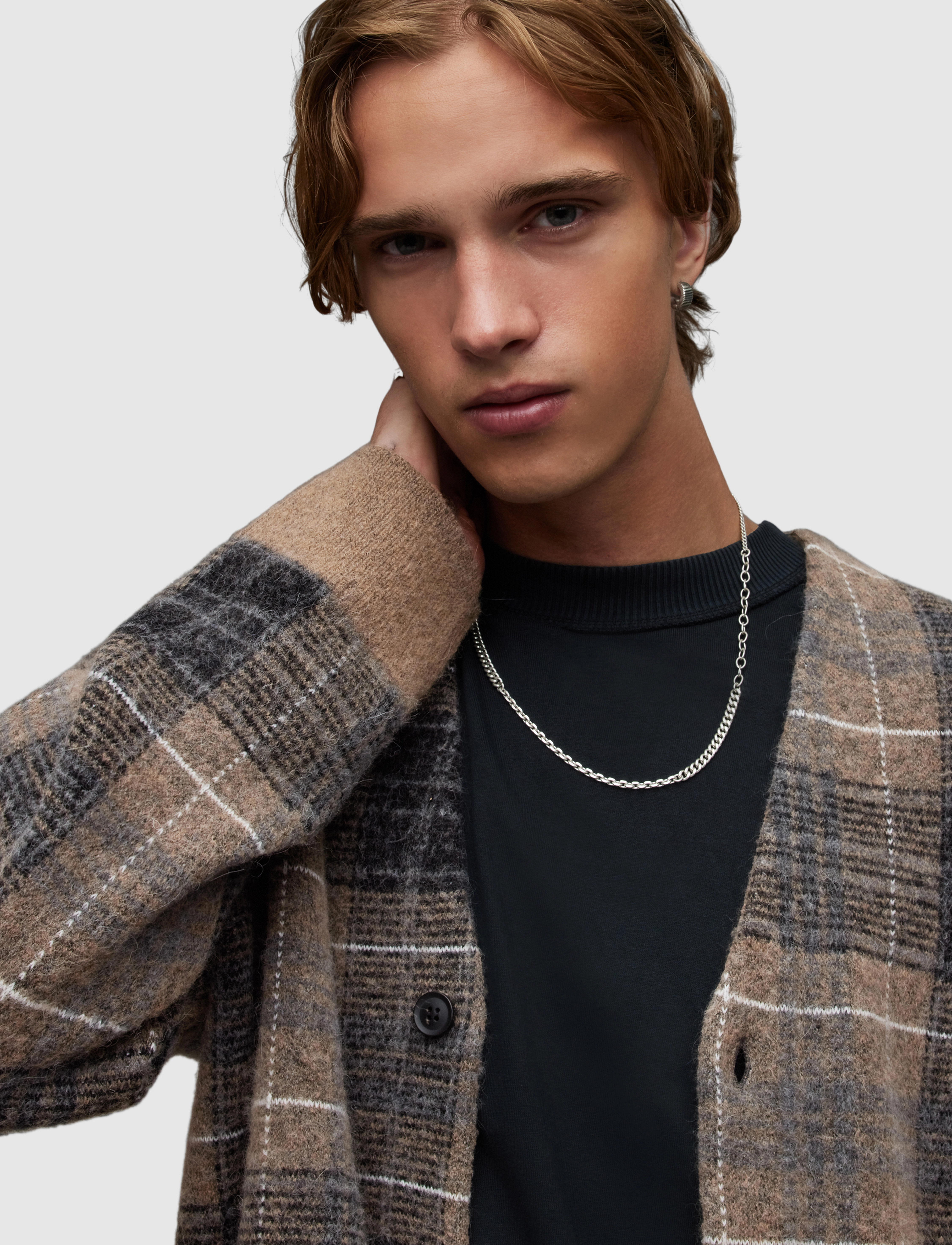 AllSaints - ALDRIN CARDIGAN - yew brown - 5