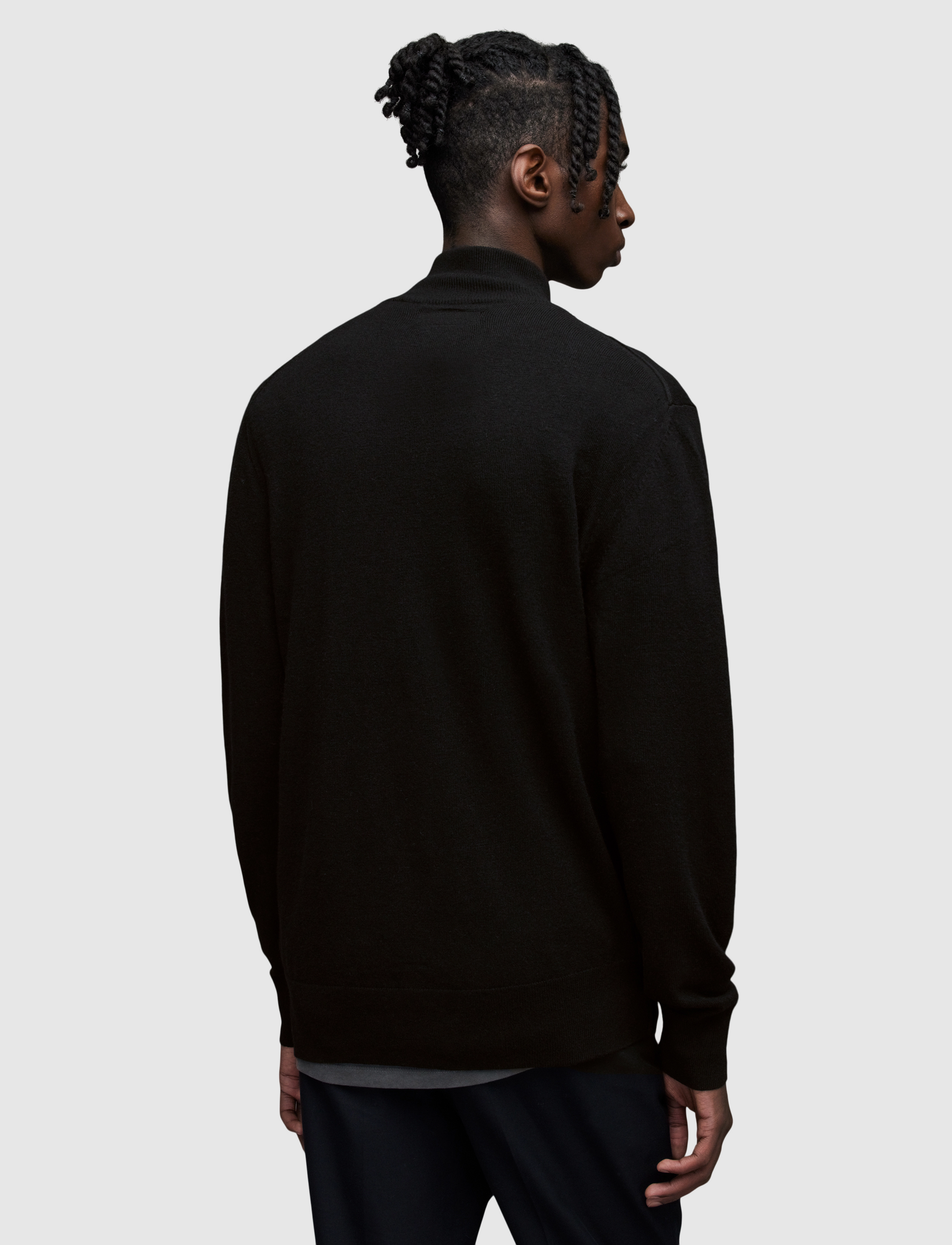 AllSaints - kilburn zip funnel - black - 5