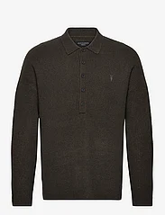 AllSaints - SHAPLEY LS POLO - knitted polos - dark ivy green - 0