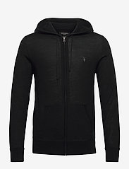 AllSaints - MODE MERINO ZIP HOODY - pullover mit durchgehendem reißverschluss - black - 1