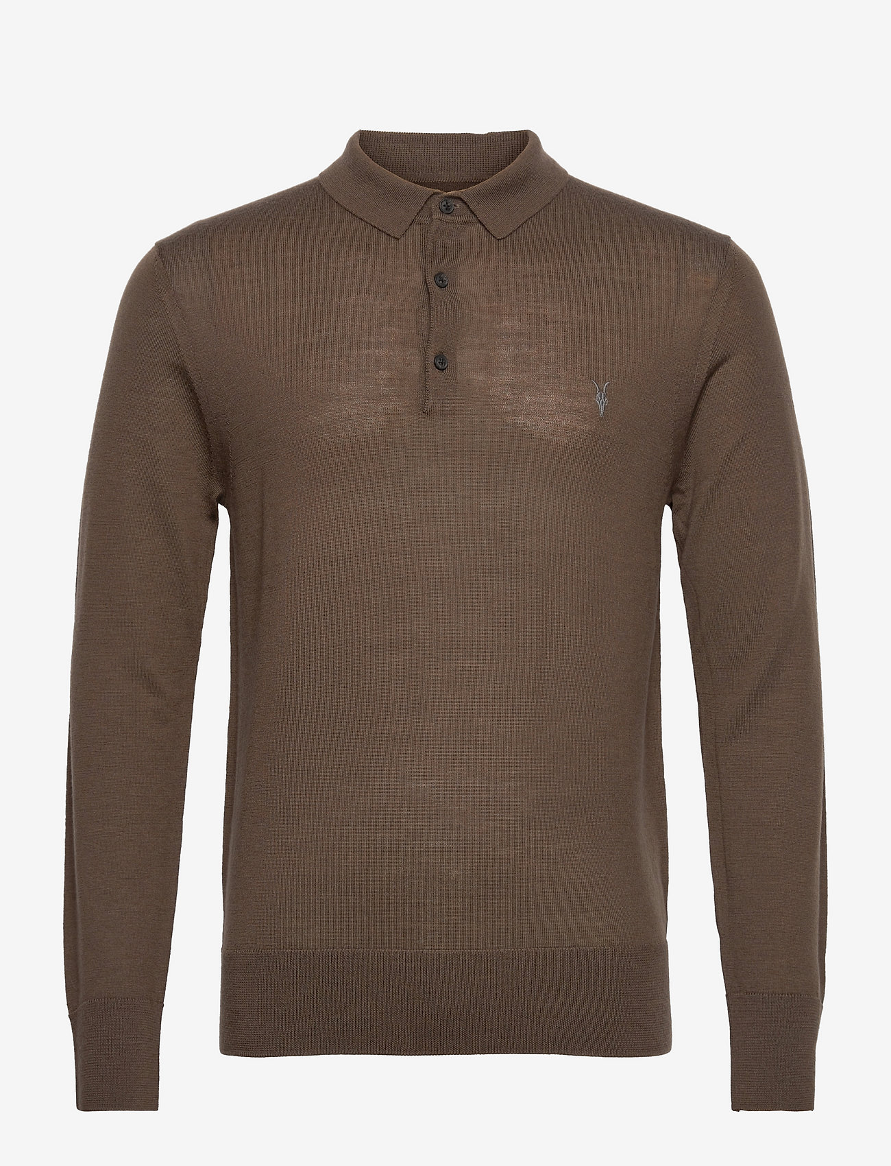 AllSaints - MODE MERINO LS POLO - haze green - 0
