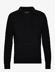 AllSaints - KANYON LS POLO - v-kaelusega kudumid - black - 0