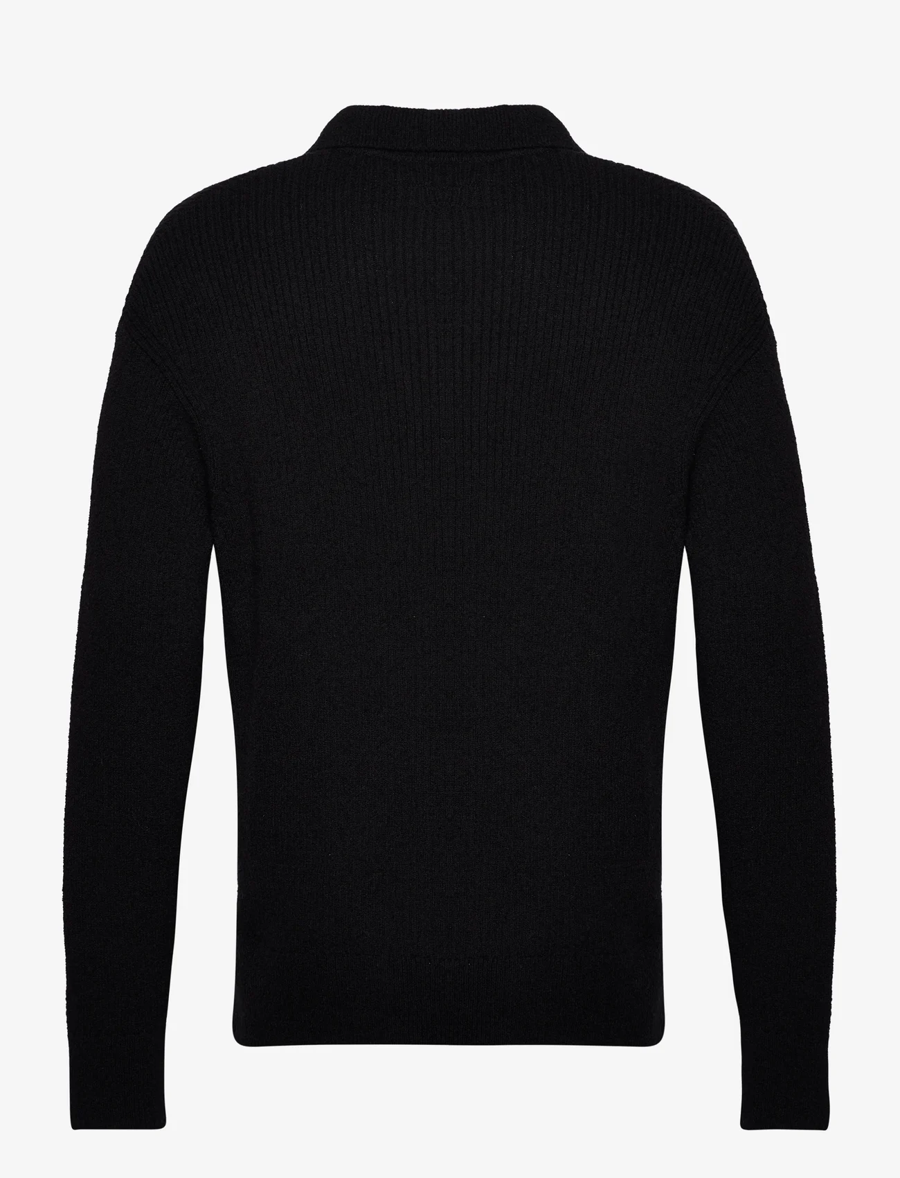 AllSaints - KANYON LS POLO - v-kaelusega kudumid - black - 1