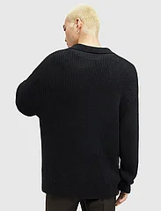 AllSaints - KANYON LS POLO - knitted v-necks - black - 3