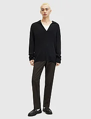 AllSaints - KANYON LS POLO - knitted v-necks - black - 4