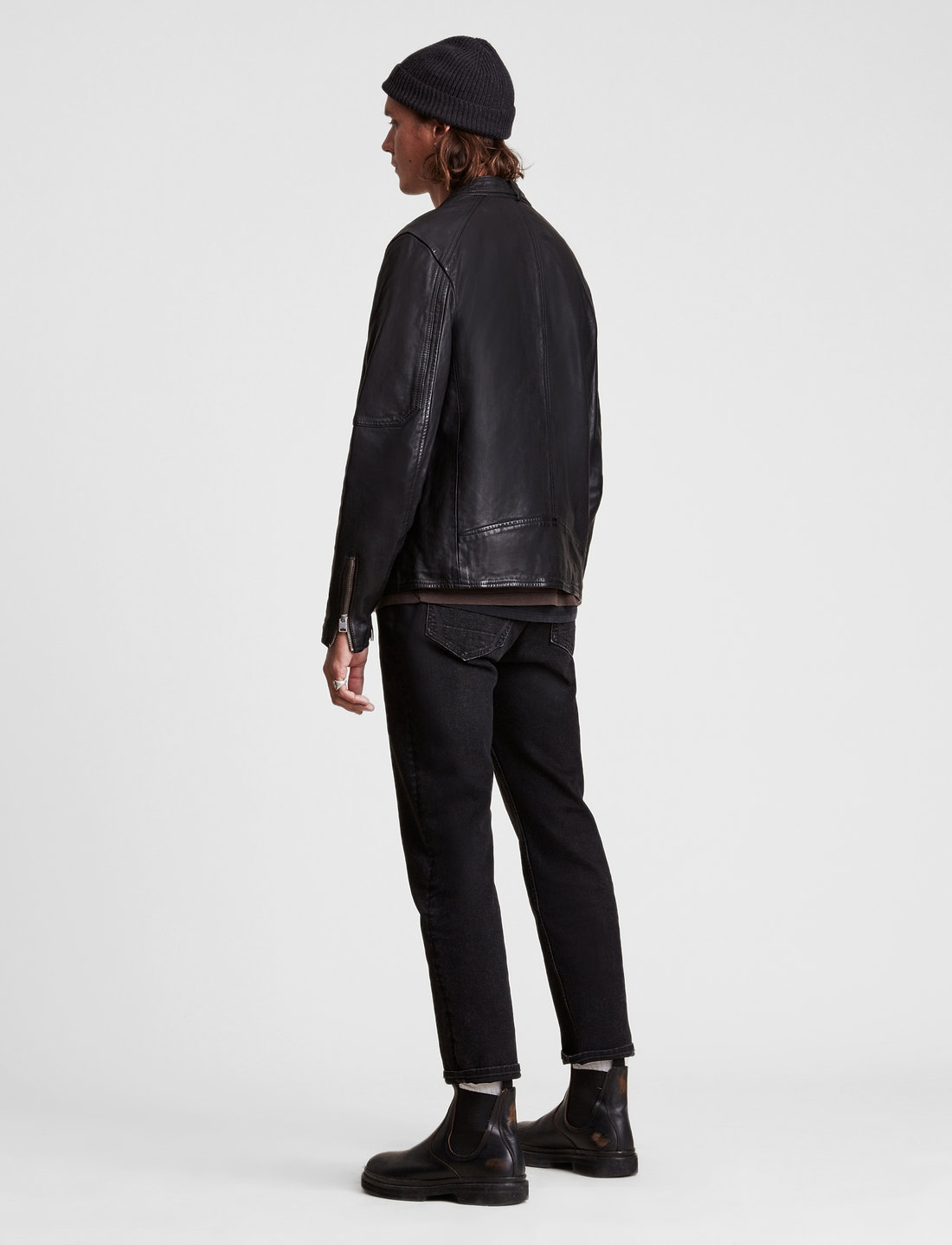 Cora leather 2025 jacket all saints