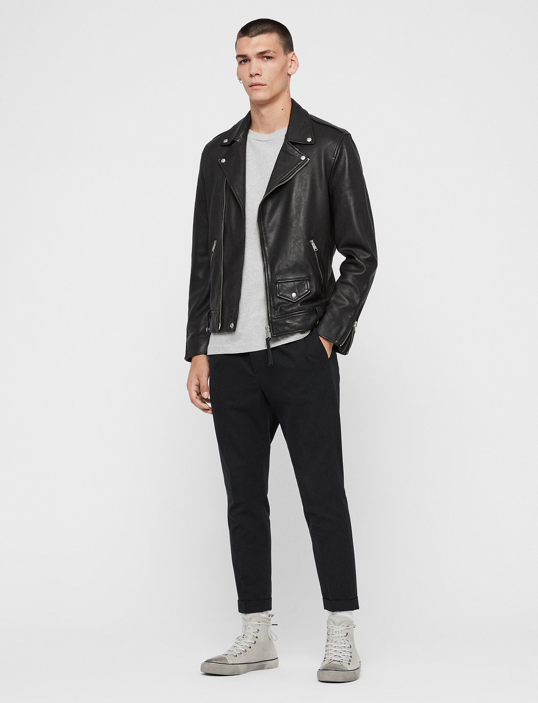 AllSaints Milo Biker 389.25 . Buy Leather Jackets from