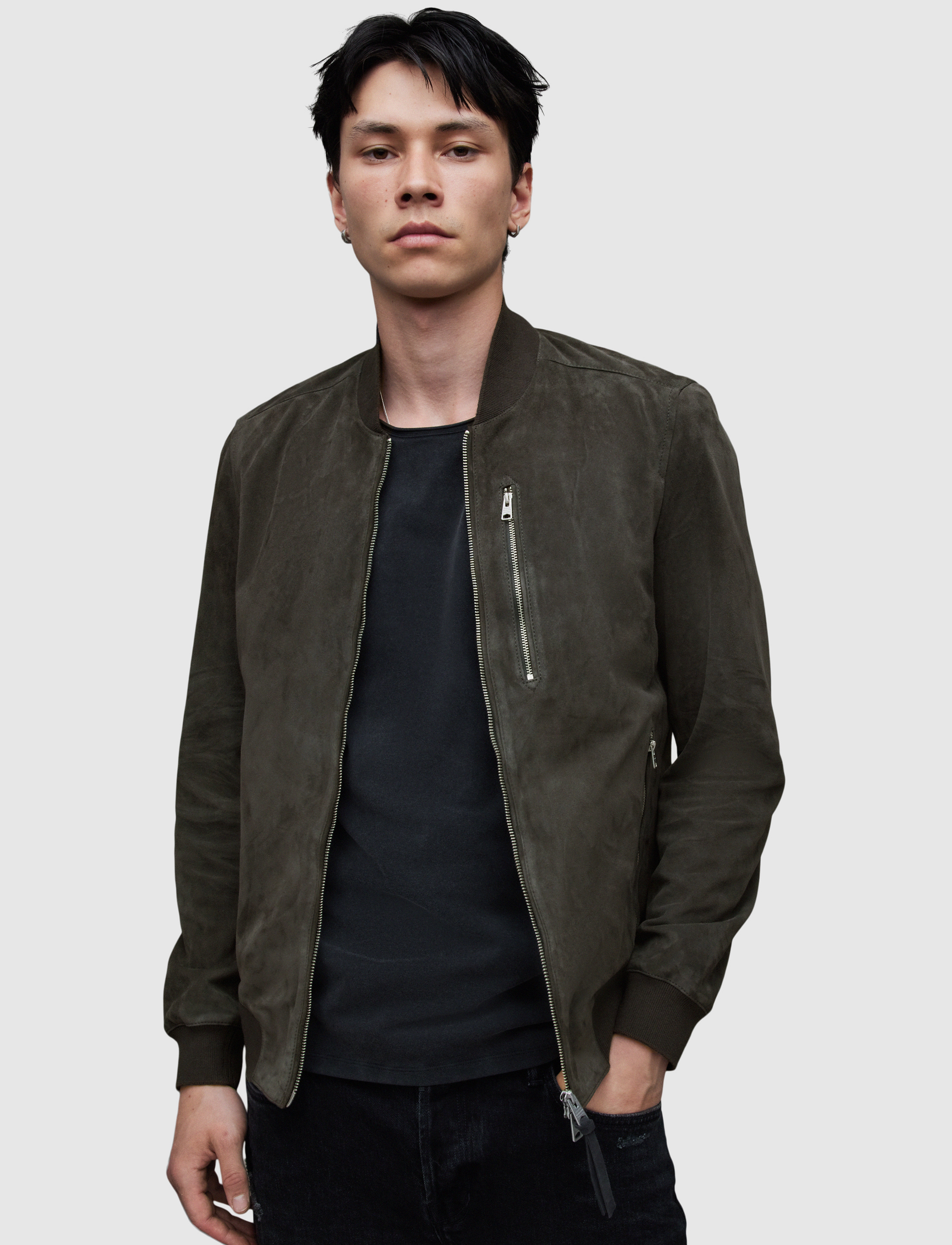 AllSaints - KEMBLE BOMBER - soot grey - 2