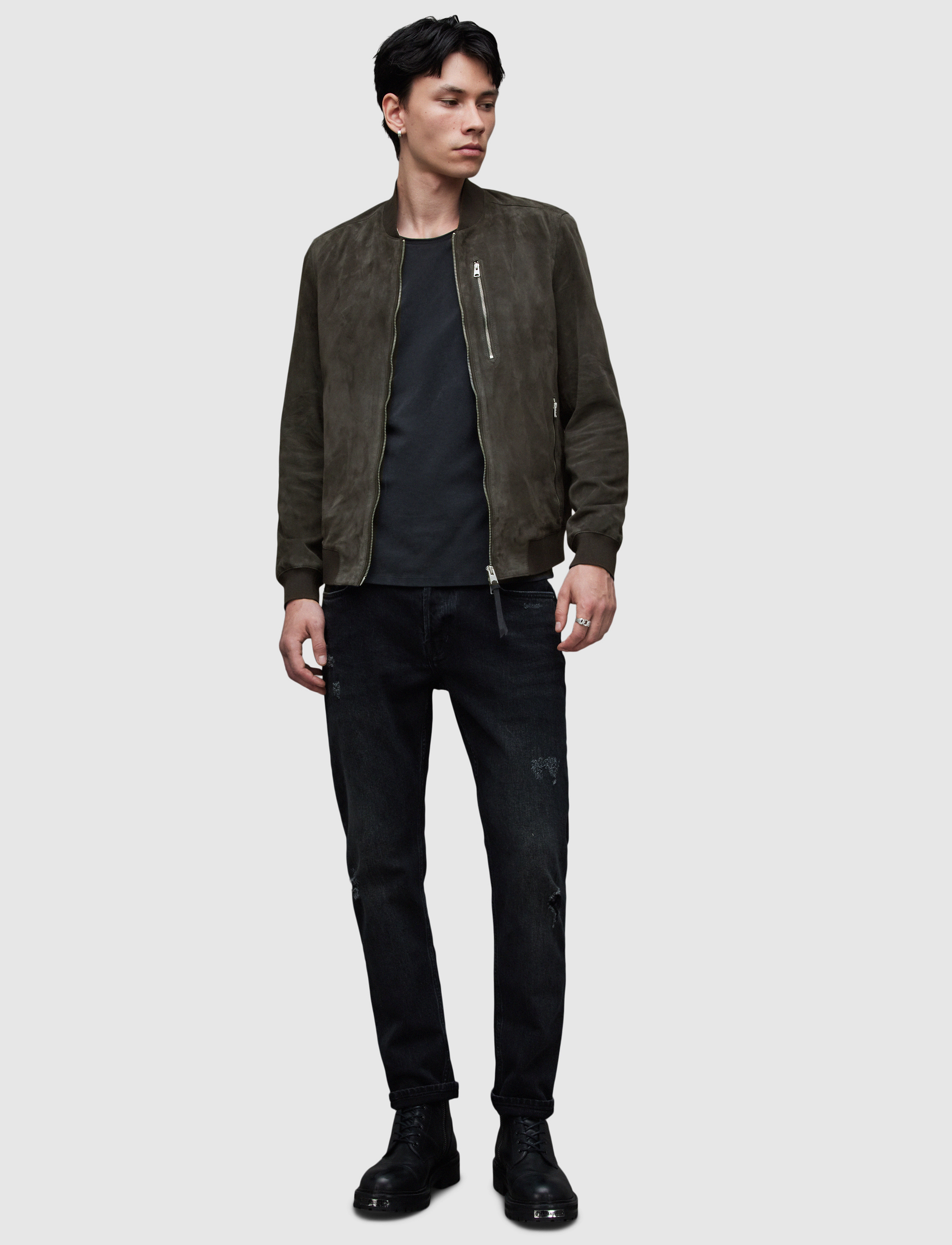 AllSaints - KEMBLE BOMBER - soot grey - 4