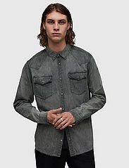 AllSaints - ORBIT SHIRT - podstawowe koszulki - washed grey - 3