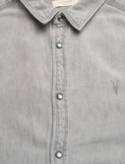 AllSaints - gleason ls shirt - chemises en jean - grey - 2