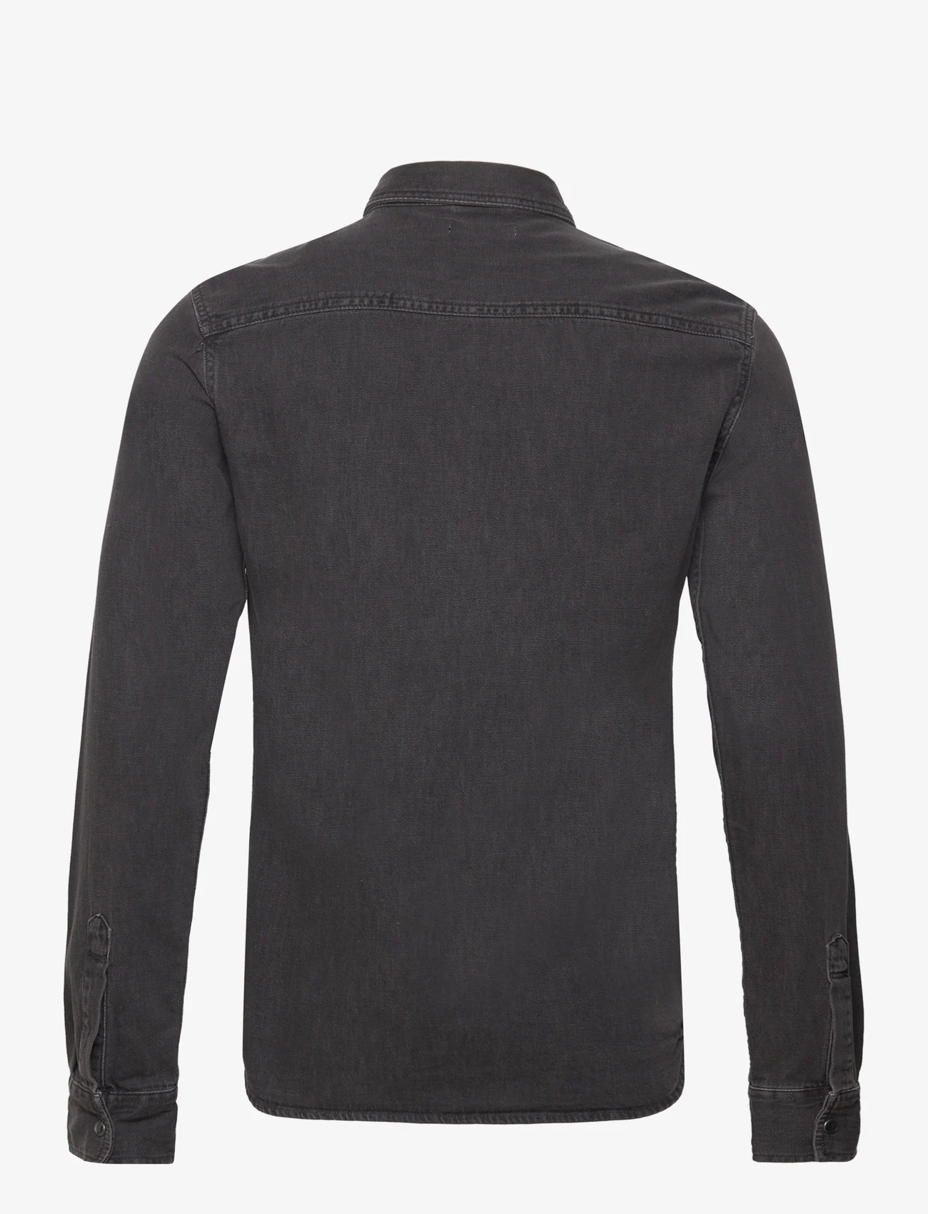 AllSaints - gleason ls shirt - jeanshemden - washed black - 1