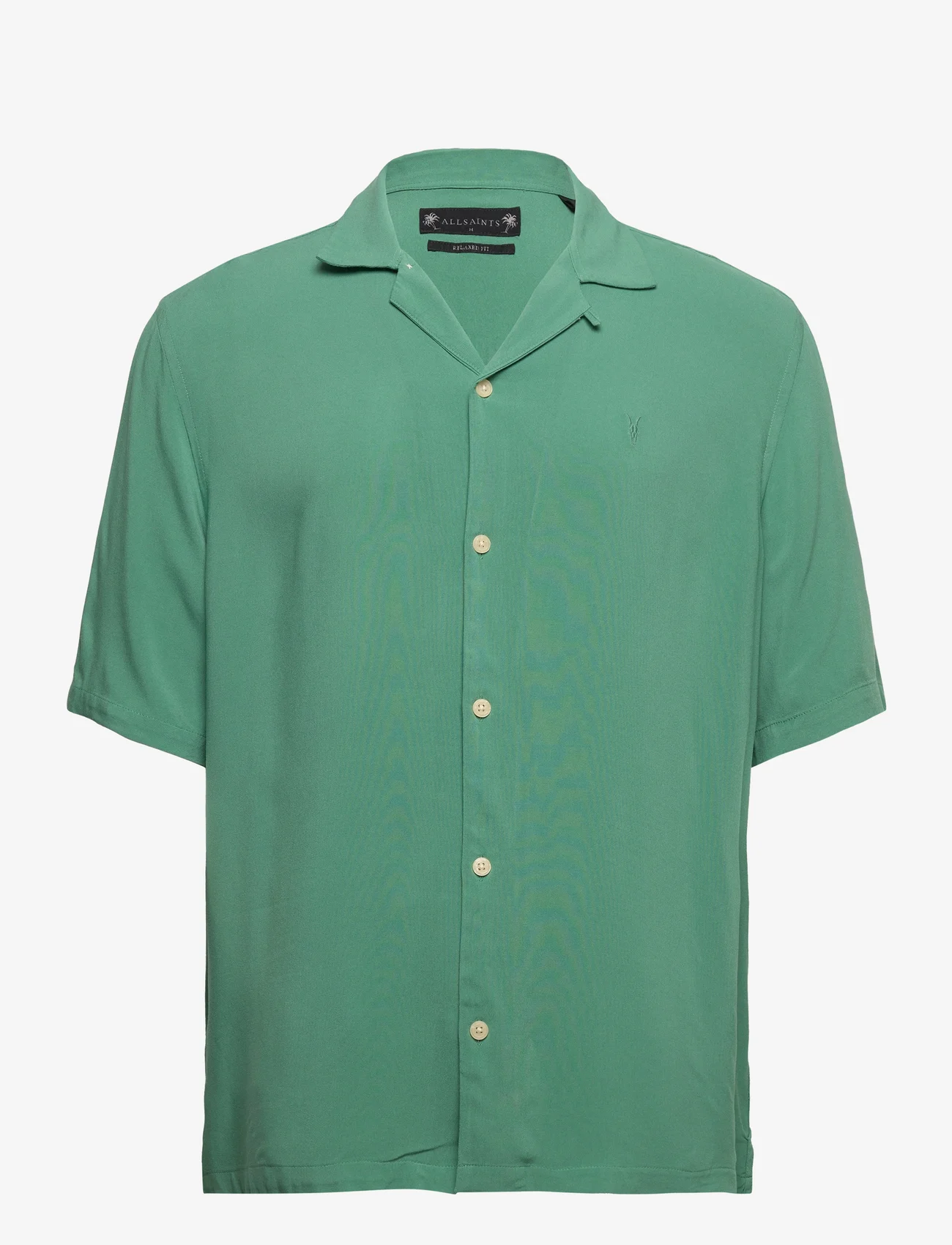 AllSaints - VENICE SS SHIRT - basic skjorter - dark thyme green - 0