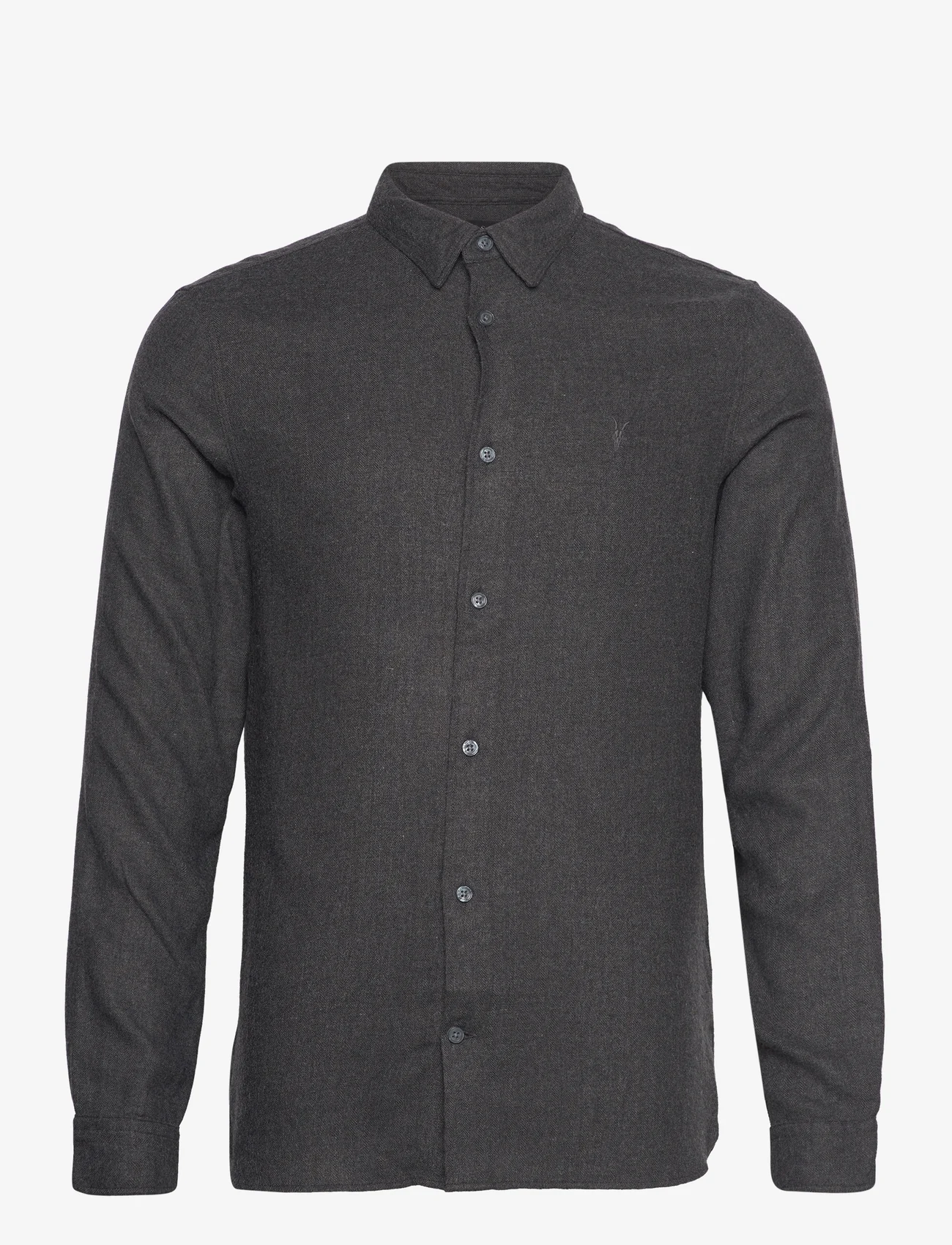 AllSaints - HEMLOCK LS SHIRT - basic shirts - charcoal melange - 0