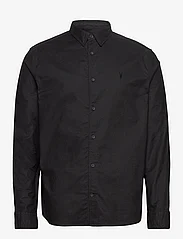 AllSaints - hermosa ls shirt - laisvalaikio marškiniai - black - 0
