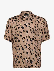 AllSaints - MANADO SS SHIRT - short-sleeved shirts - beige - 0