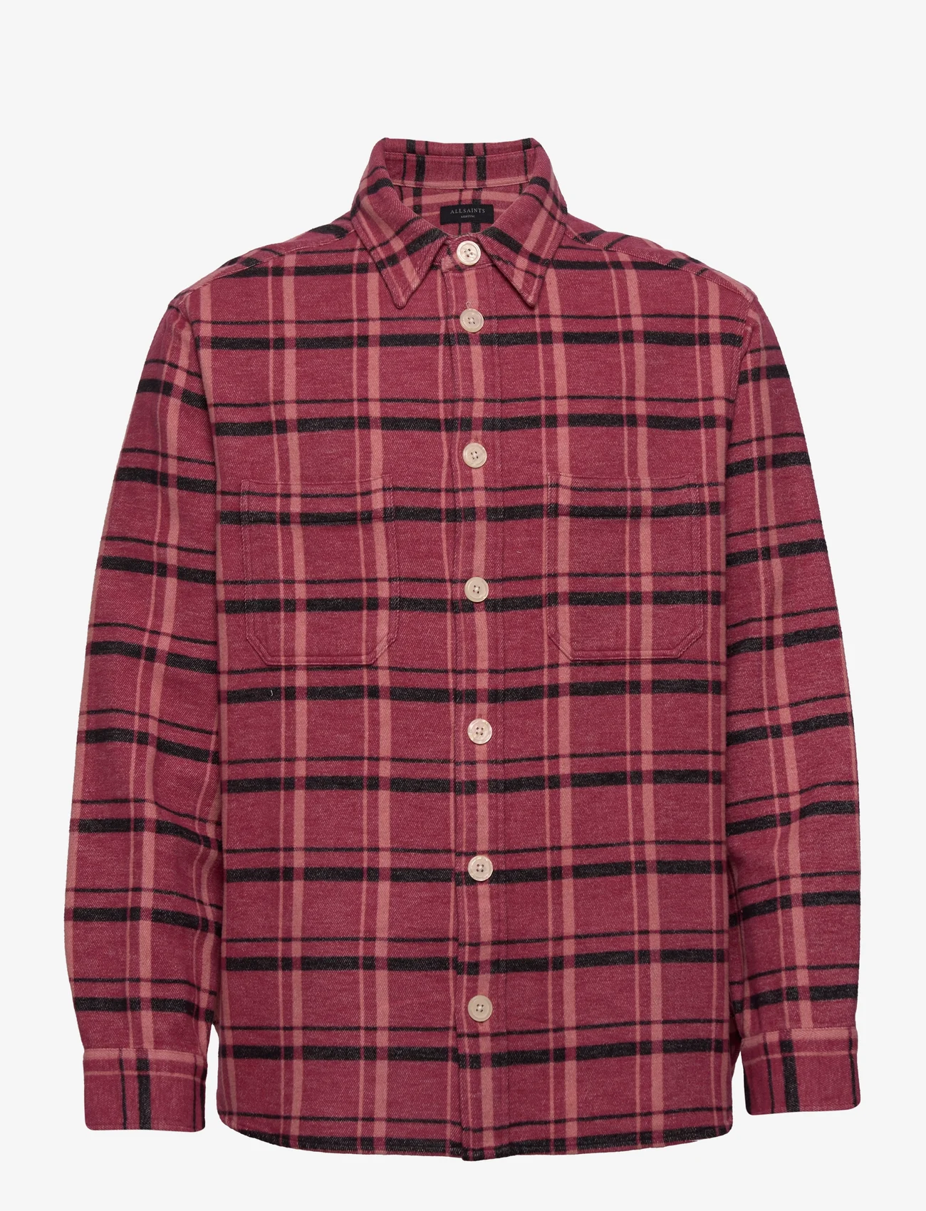 AllSaints - OLANCHA LS SHIRT - checkered shirts - magenta pink - 0