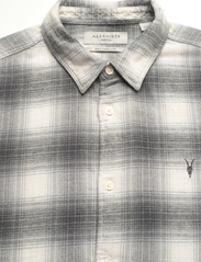 AllSaints - OMEGA LS SHIRT - rutede skjorter - rock grey - 2