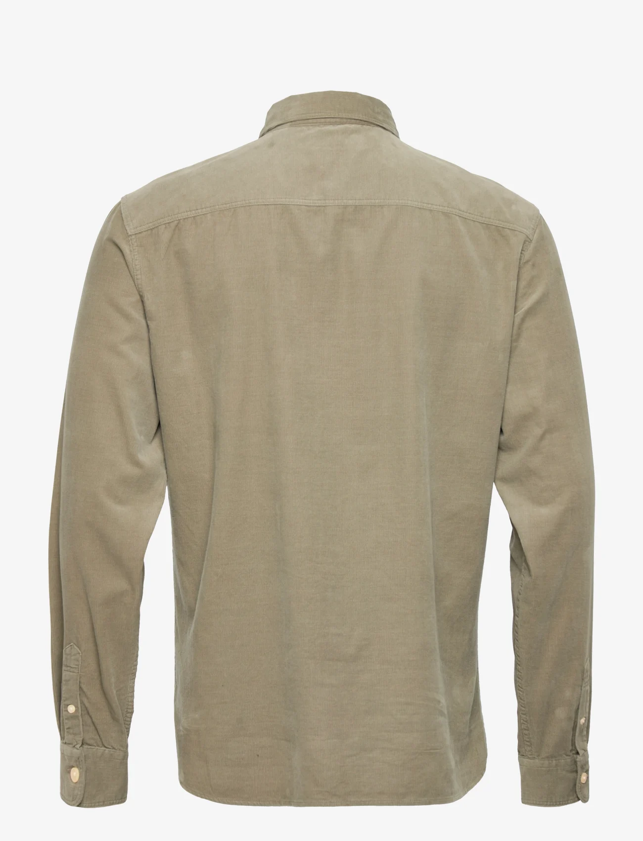 AllSaints - BIRCHWOOD LS SHIRT - velvetiniai marškiniai - dusty olive green - 1