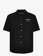 AllSaints - UNDERGROUND SS SHIRT - short-sleeved shirts - jet black/ecru - 0