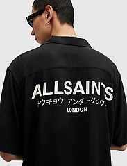 AllSaints - UNDERGROUND SS SHIRT - short-sleeved shirts - jet black/ecru - 7