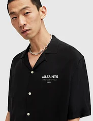 AllSaints - UNDERGROUND SS SHIRT - short-sleeved shirts - jet black/ecru - 8