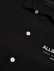 AllSaints - UNDERGROUND SS SHIRT - short-sleeved shirts - jet black/ecru - 10