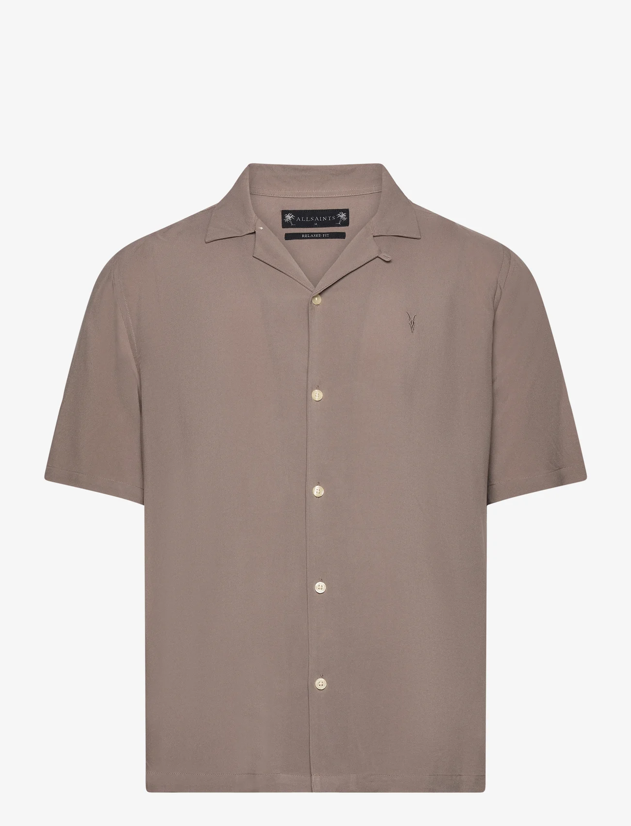 AllSaints - VENICE SS SHIRT - basic overhemden - chestnut brown - 0
