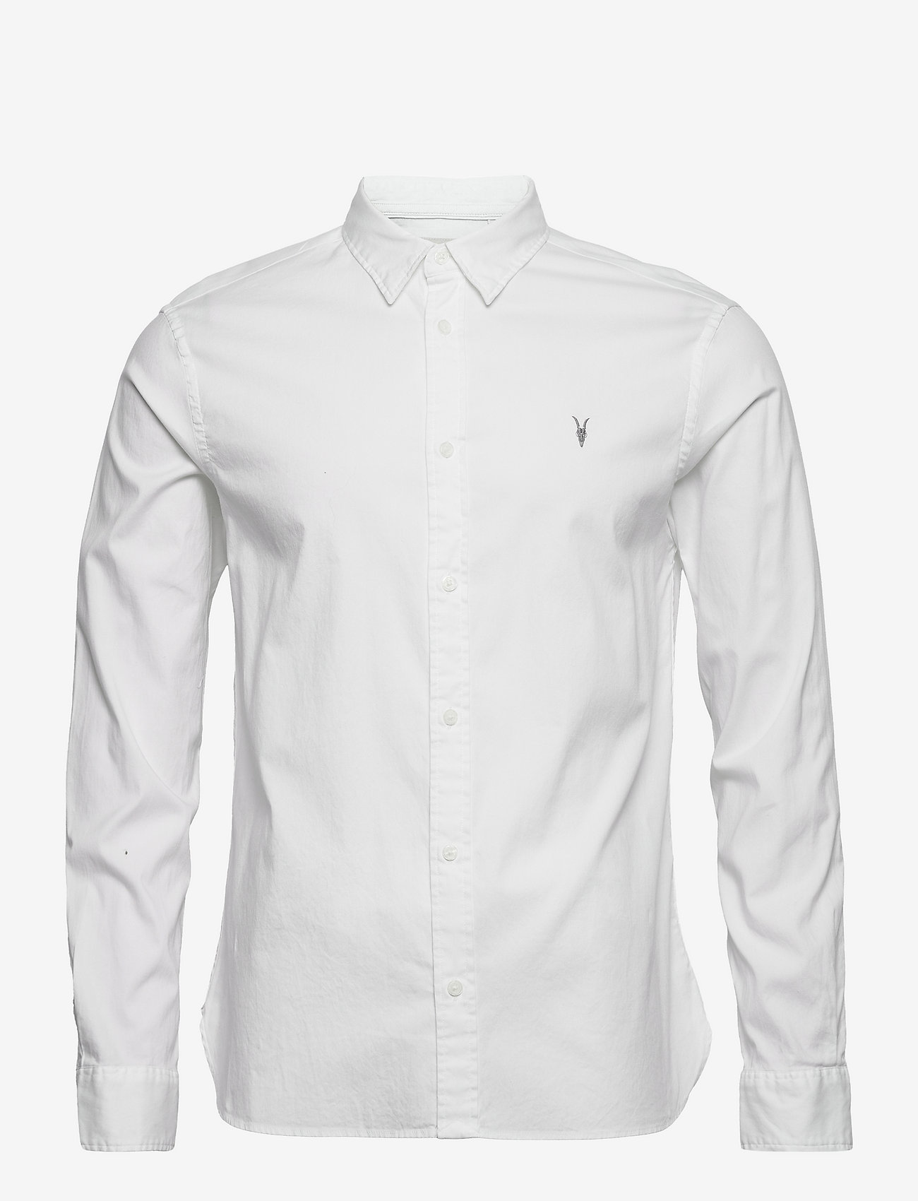 AllSaints - hawthorne ls shirt - basic shirts - white - 0