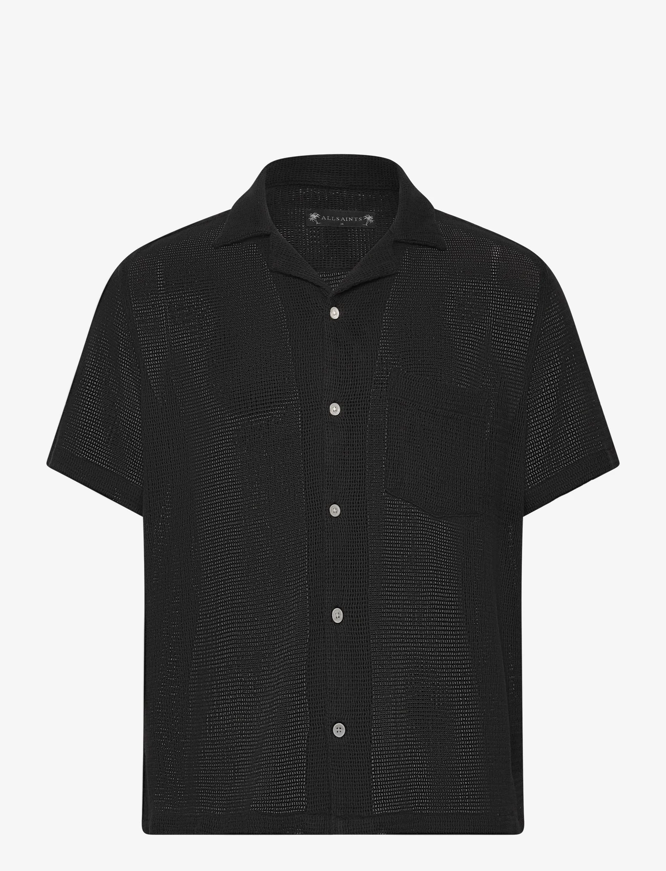 AllSaints - SORTIE SS SHIRT - casual skjortor - liquorice black - 0