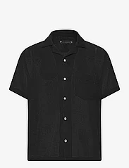 AllSaints - SORTIE SS SHIRT - casual skjortor - liquorice black - 0