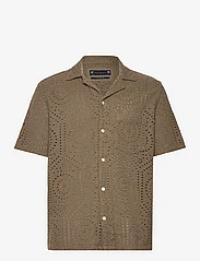 AllSaints - PUEBLO SS SHIRT - short-sleeved shirts - ash khaki green - 0
