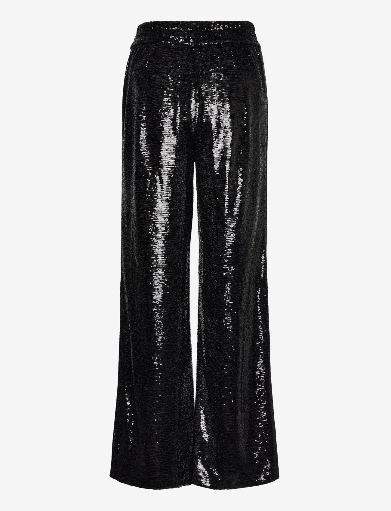 AllSaints - CHARLI SEQUIN TROUSER - hosen mit weitem bein - black - 1