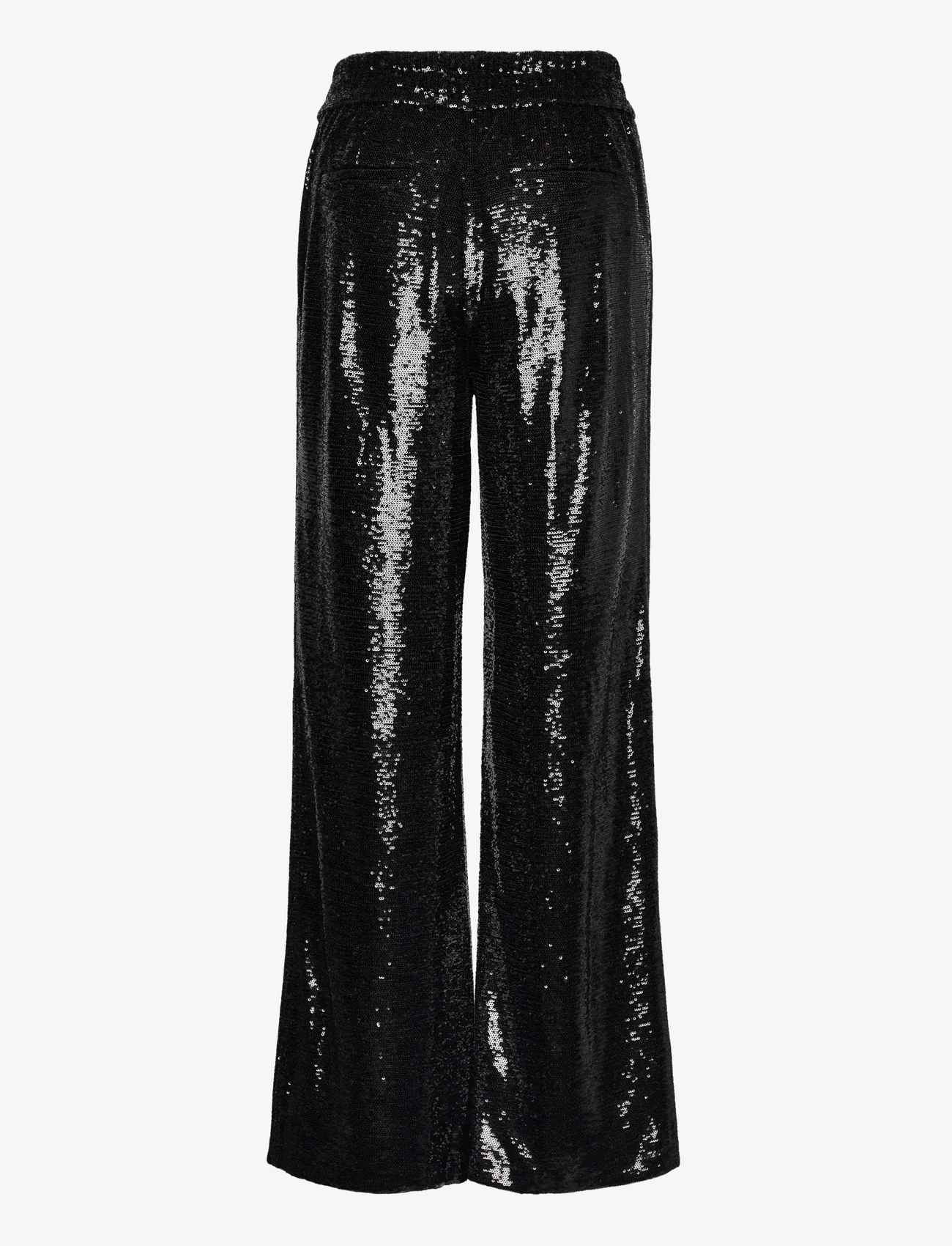 AllSaints - CHARLI SEQUIN TROUSER - bukser med brede ben - black - 1