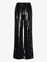 AllSaints - CHARLI SEQUIN TROUSER - wide leg trousers - black - 1
