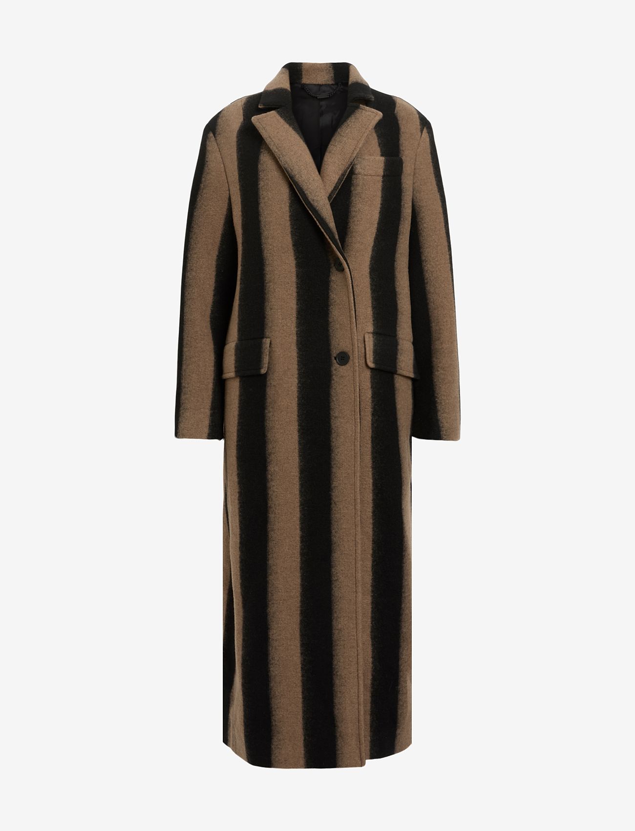 AllSaints - JAMES STRIPE COAT - brown/black - 1