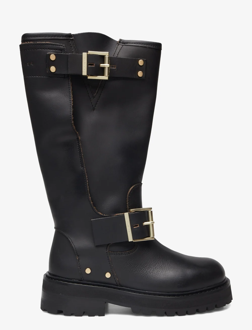Biker flat boots sales
