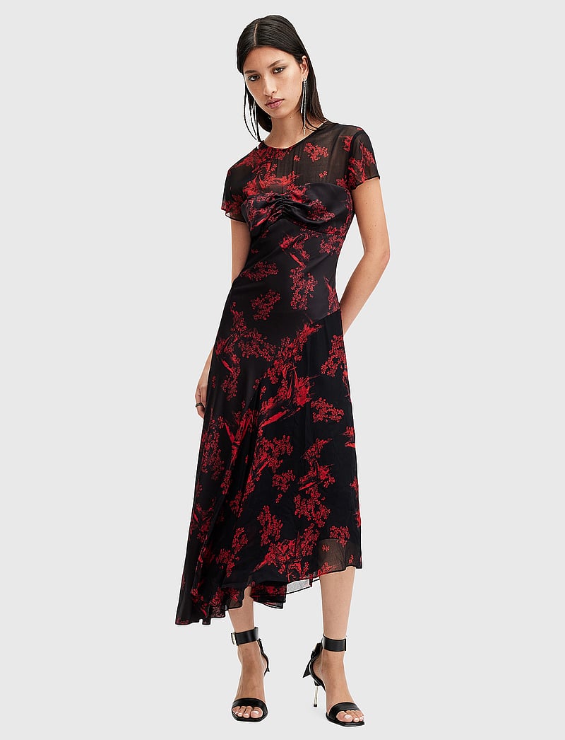 AllSaints - TASHA DRESS - t-shirtklänningar - maria siren red - 0