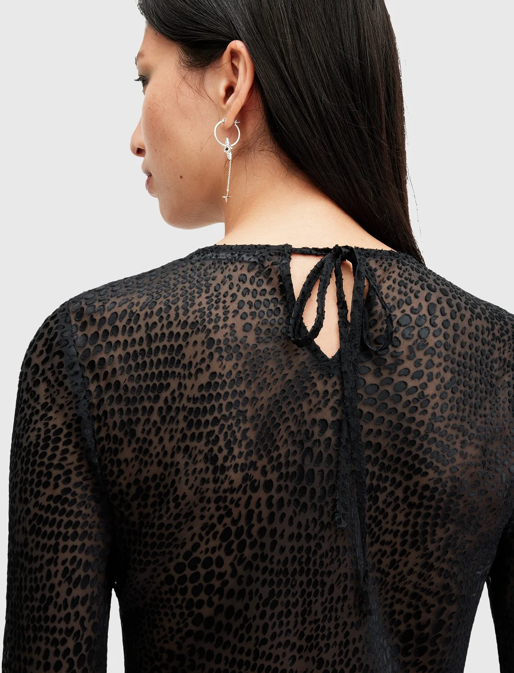 AllSaints - JADA TOP - langærmede toppe - black - 5