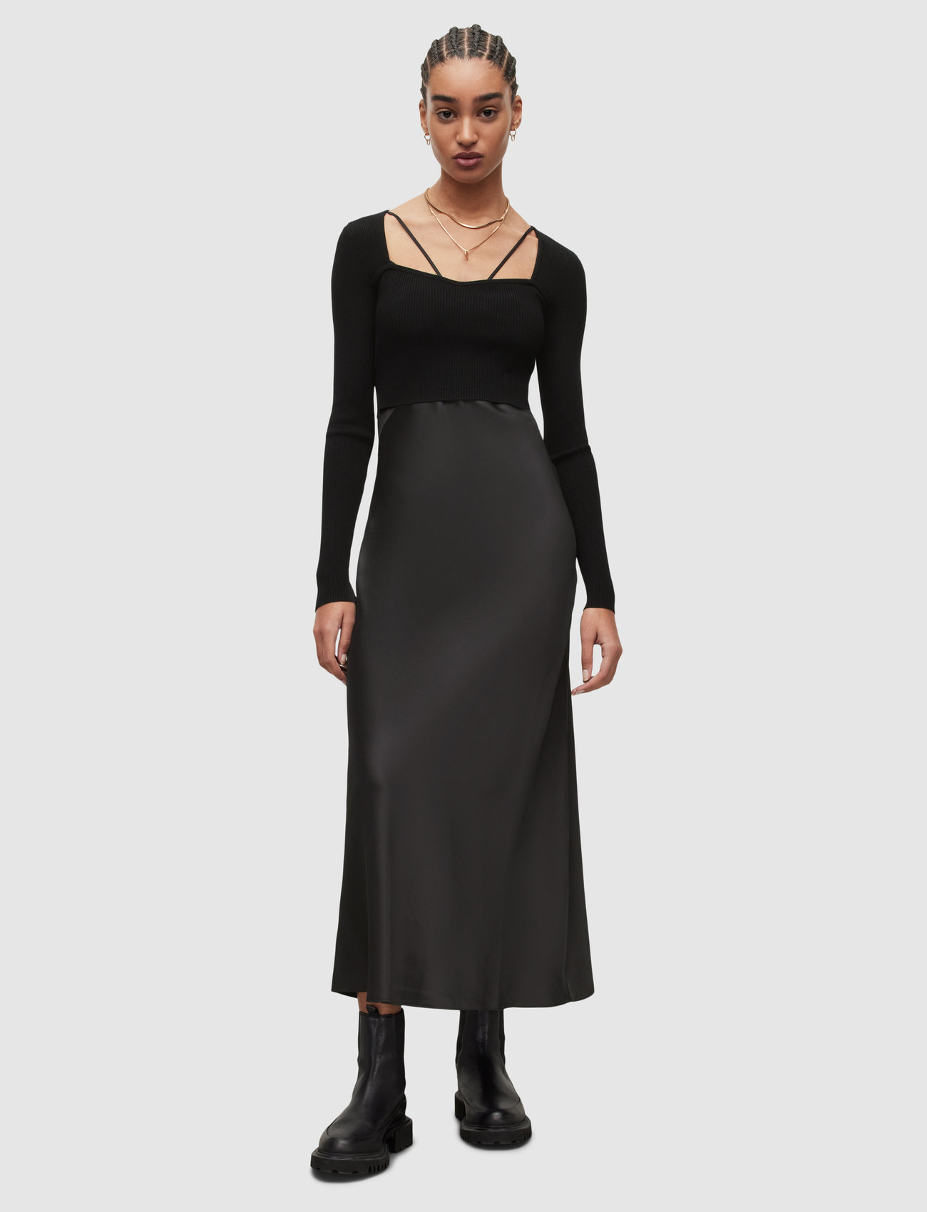 AllSaints - SASSI DRESS - party dresses - black - 0