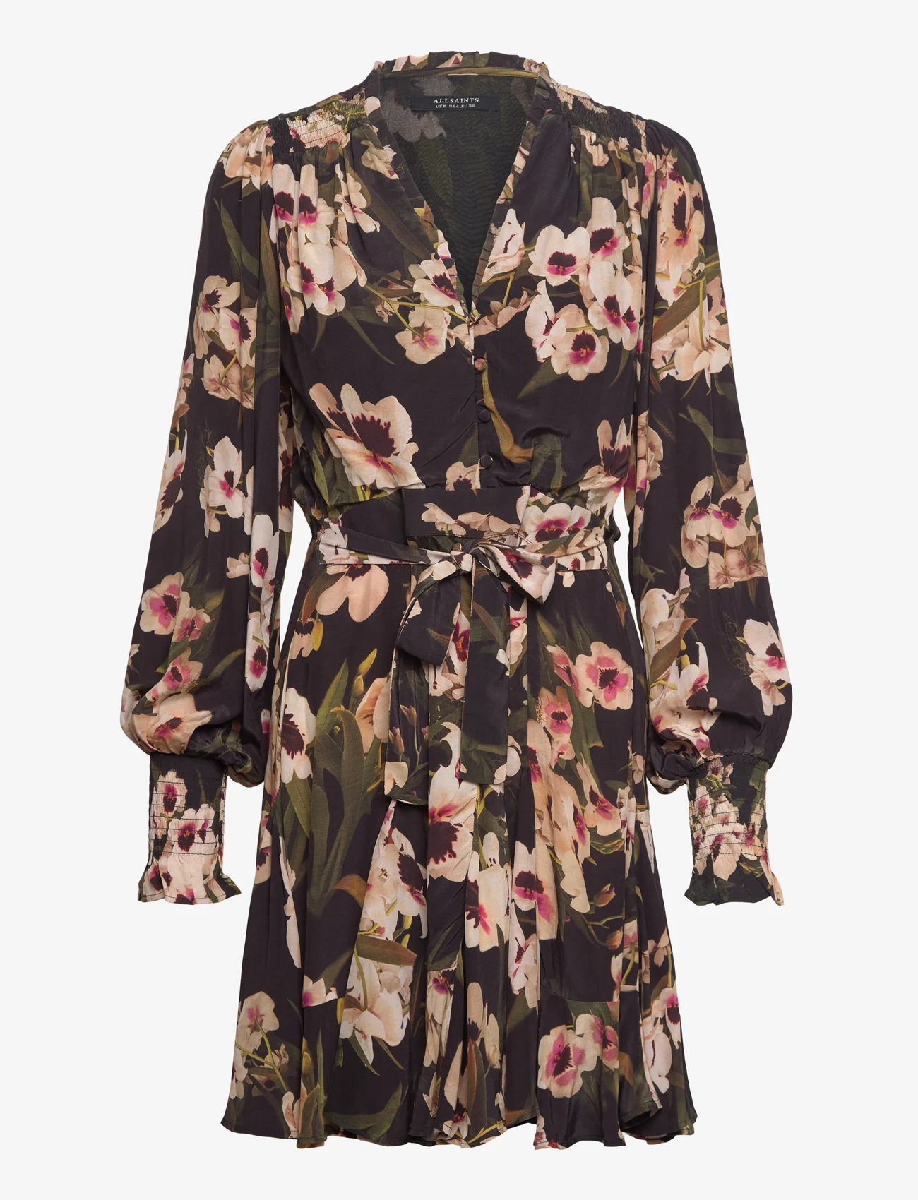 AllSaints - DANA FRANCOISE DRESS - vasarinės suknelės - dark khaki green - 0